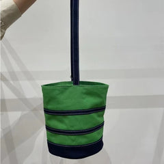 Striped Canvas Purses Handbags Ins Shoulder Small Tote B