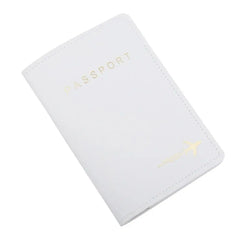 Couple Passport Cover Stamping Plane Travel Holder Wedding Gift