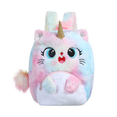 Girls Soft Cartoon Tie Dyed Kindergarten Kids School Bags Small