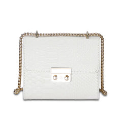 Women Hasp Flap Shoulder&Crossbody Bags PU Leather Lock Handbags