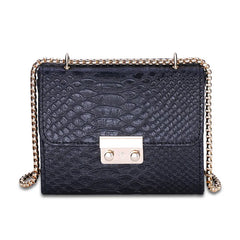 Women Hasp Flap Shoulder&Crossbody Bags PU Leather Lock Handbags
