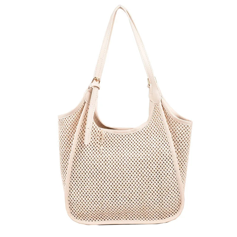 Large Beach Tote Rattan Woven Handbags