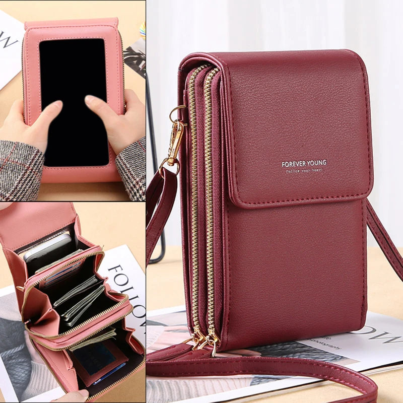 Summer Women Phone Bag Outdoor Pocket Wallet Crossbody Bag