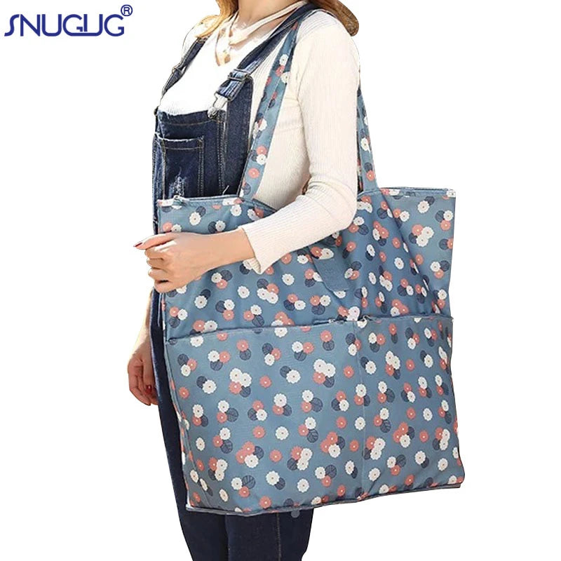 Waterproof Tote Bag Foldable Shopping Bags Reusable