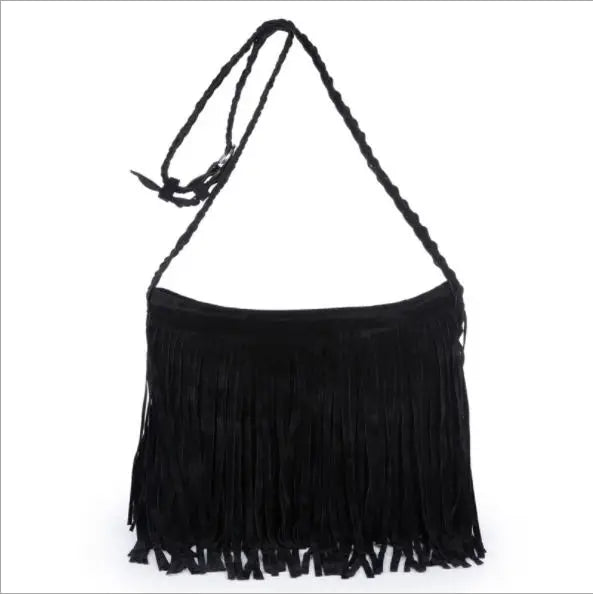 Tassel Bags Women Messenger Bags Faux Suede Shoulder bags