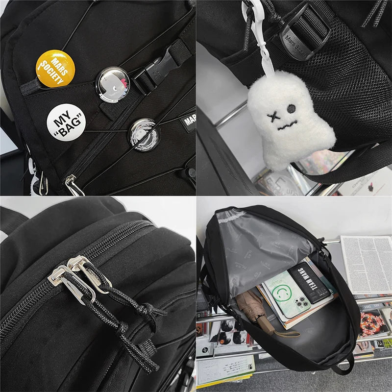 Women Backpack Travel Teenage Girl College Schoolbag Large Capicity