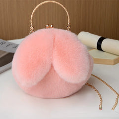 Fluffy Crossbody Messenger Tote Handbag Shopper Wallet for Women