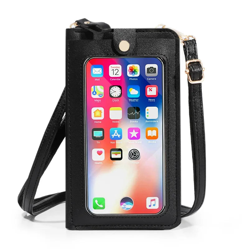 Touch Screen Mobile Phone Female Bag Large Capacity Pure Messenger Wallet