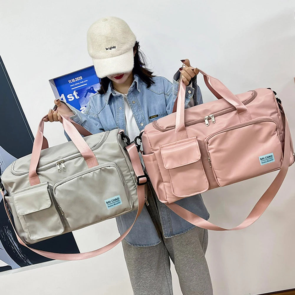 Waterproof Duffle Bag Gym Yoga Weekend Bag for Women