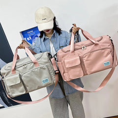 Waterproof Duffle Bag Gym Yoga Weekend Bag for Women