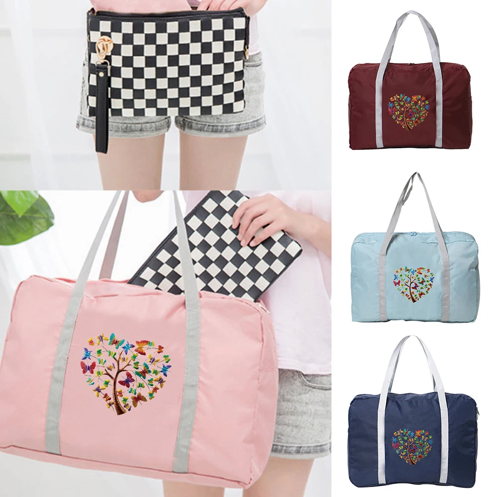 Nylon Butterfly Travel Bag Foldable Organizer Large Capacity