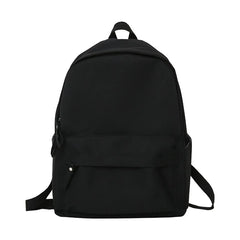Canvas Women Backpack Solid Shoulder Bags Teenager Girl Waterproof School Bag