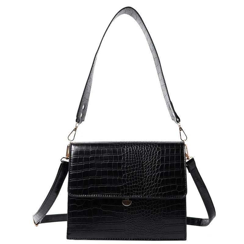 Fashionable PU Leather Women Bags Business High Capacity Crossbody Handbags