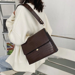 Fashionable PU Leather Women Bags Business High Capacity Crossbody Handbags