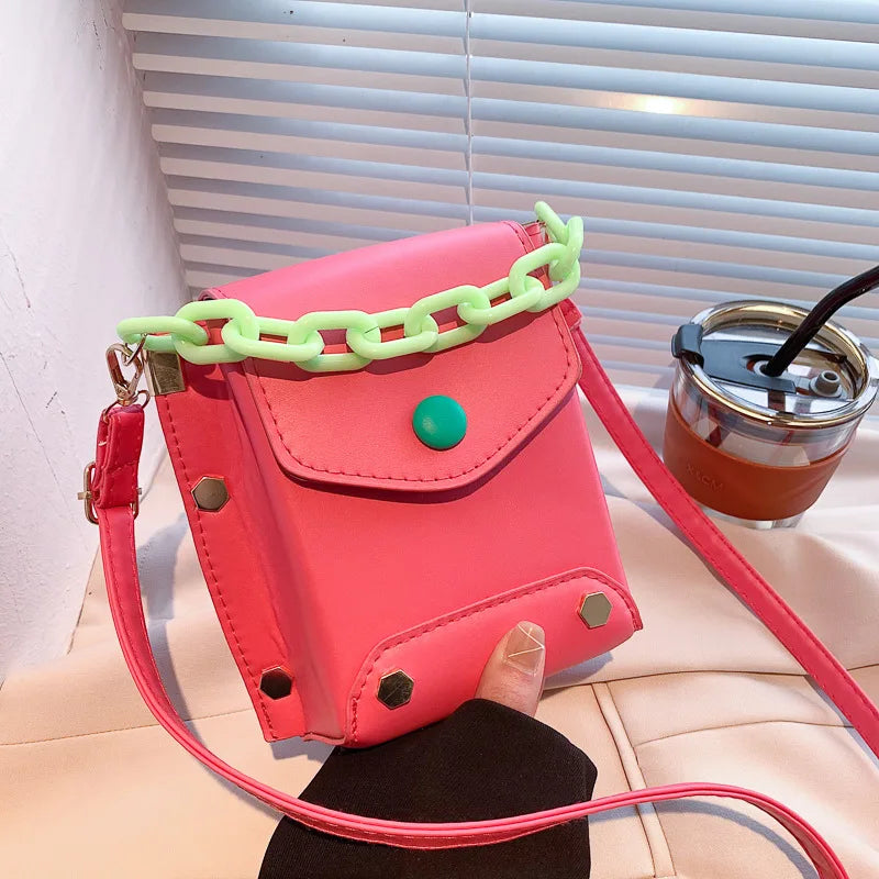 Retro Small Square Bag Casual Shoulder Messenger Bag