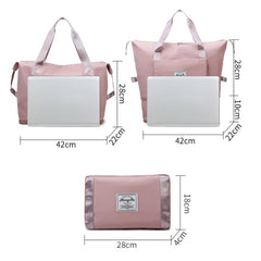 Unisex Large Capacity Folding Travel Bags Waterproof Luggage Tote Handbag
