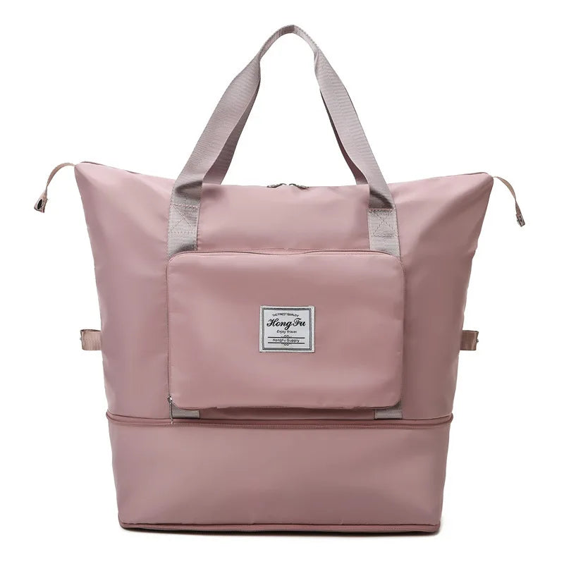 Unisex Large Capacity Folding Travel Bags Waterproof Luggage Tote Handbag