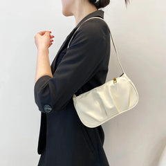 Vintage Female Leather Chain Handbag Retro Casual Totes Shoulder Bags