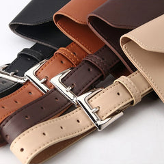 PU Leather Waist Bag Fanny Pack Phone Pouch Vintage Women Belt Messenger Bags