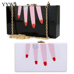 Acrylic Shoulder Bag Handbag Evening Clutch Bag