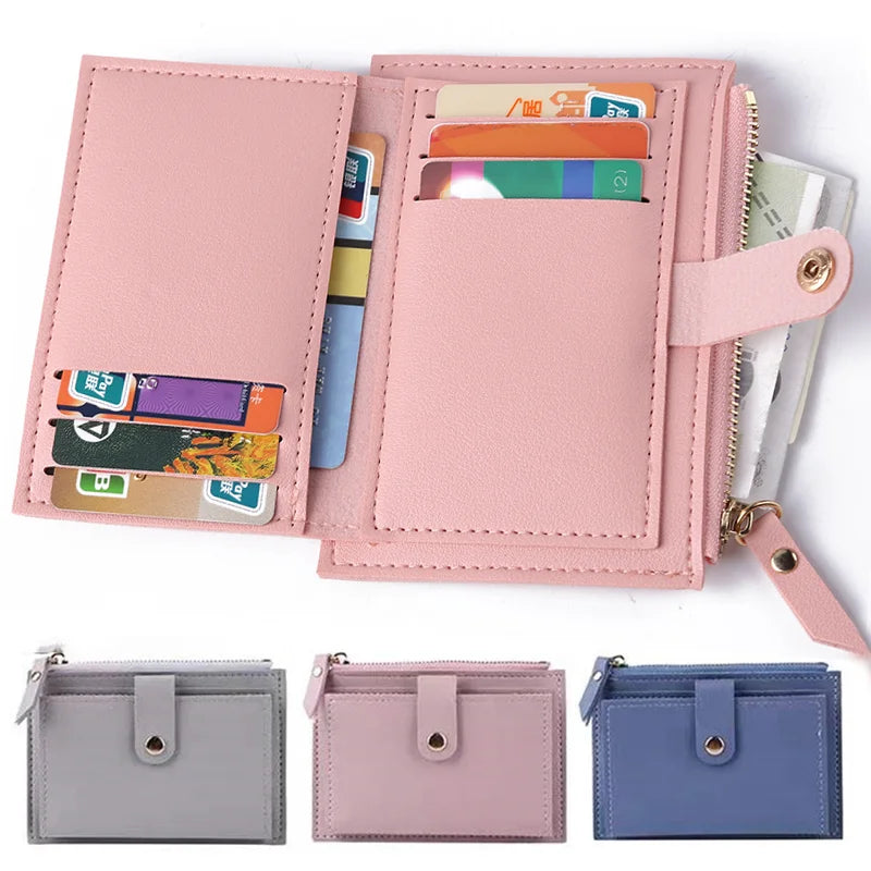 Women's Small PU Wallet Clutch Purse