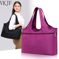 Waterproof Nylon Women Shoulder Bag Tote Handbags