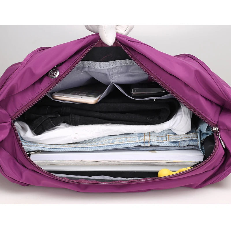 Waterproof Nylon Women Shoulder Bag Tote Handbags