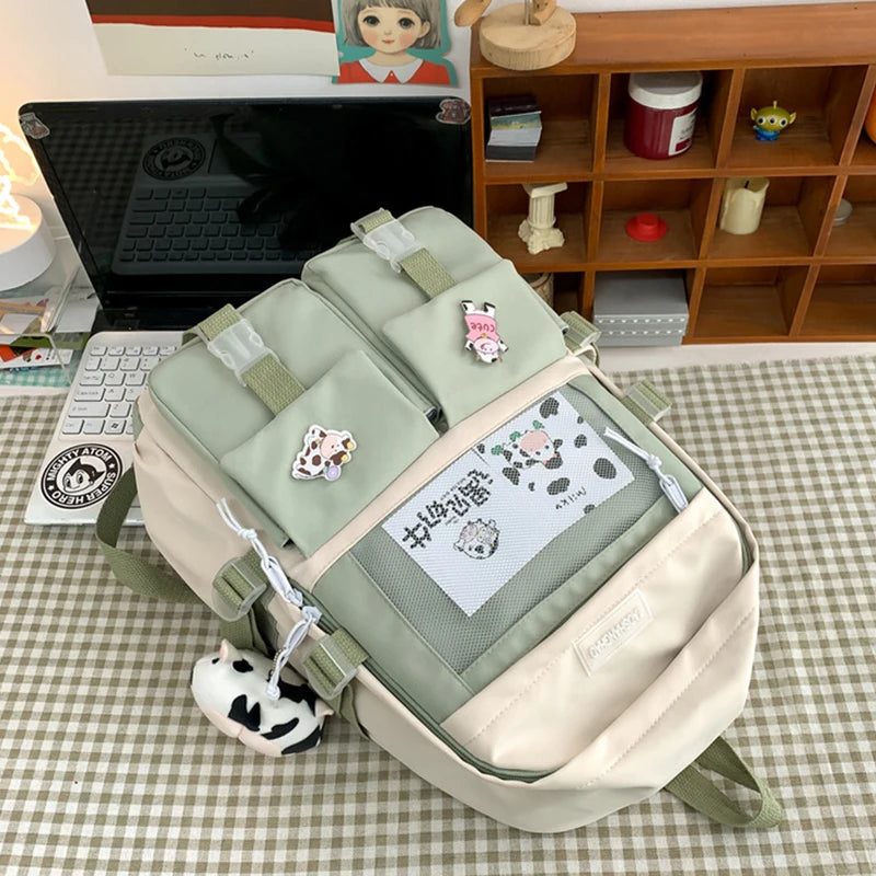 Waterproof Nylon Backpack Women Travel Backpacks