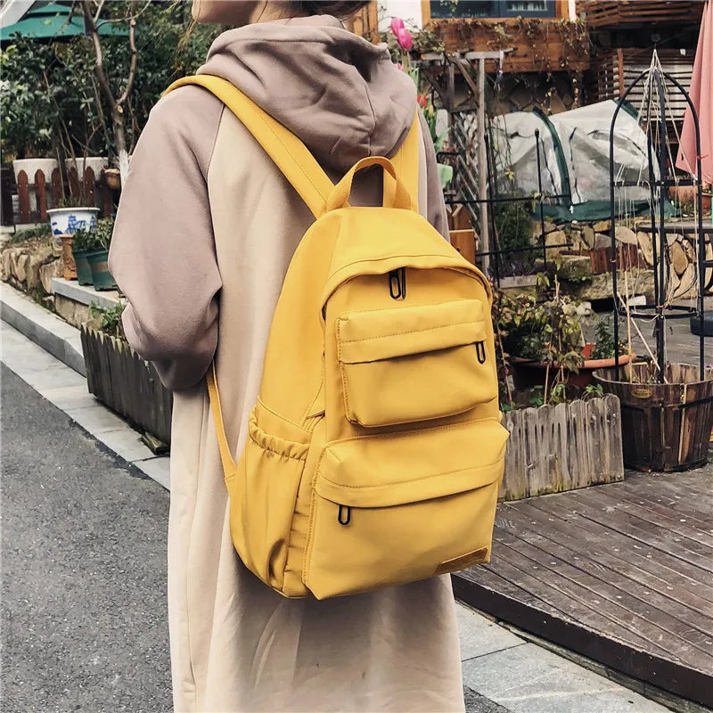 Waterproof Nylon Women Backpack Casual Backpack for Teenagers Large
