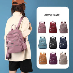Waterproof School Backpack for University Women Nylon Casual Backpack
