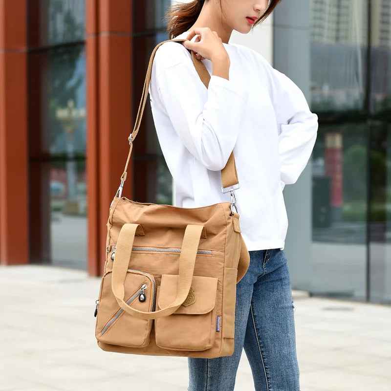 Waterproof Women Large Shoulder Bag Handbags High Nylon Female Crossbody Bag