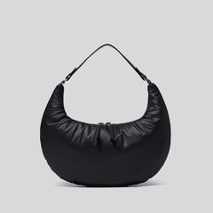 Winter Half Moon Padded Tote Shoulder Bag High Quailty Ladies Handbags