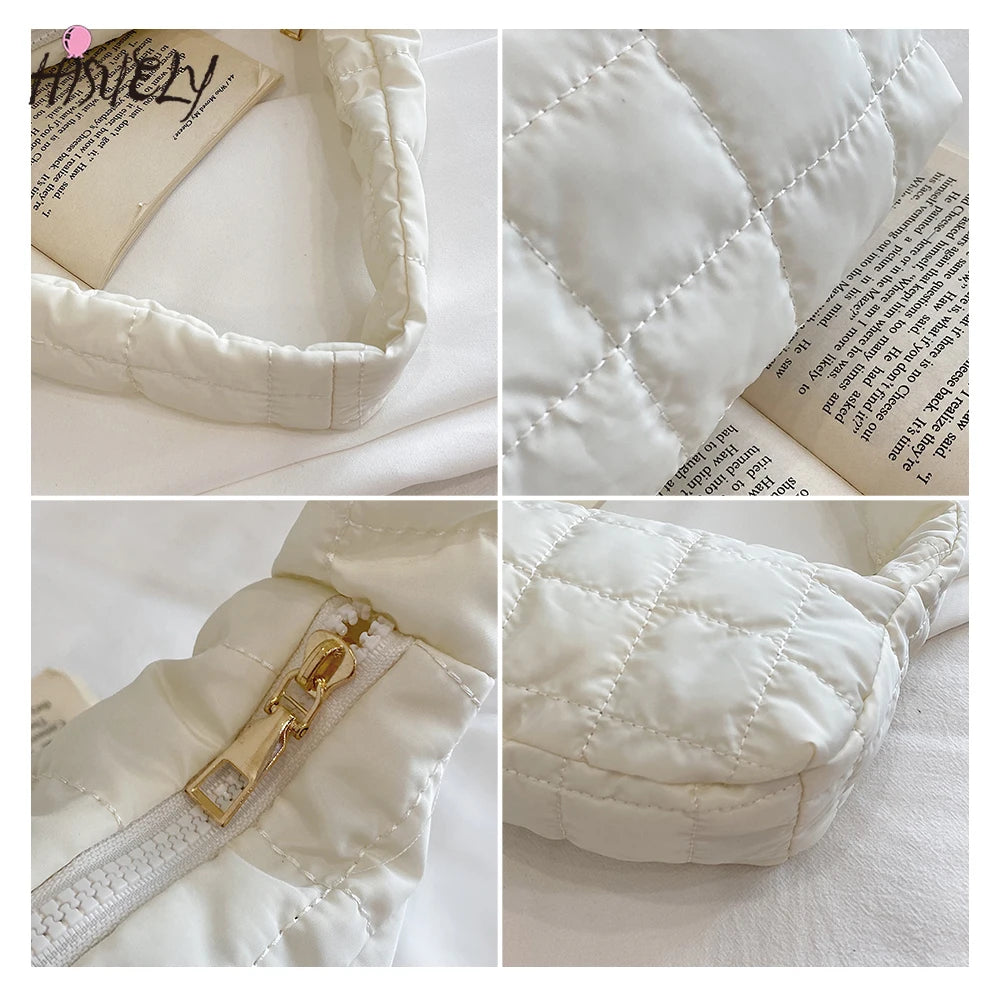Winter Space Pad Cotton Women Shoulder Bag Soft Casual Female Shopper Bag