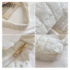 Winter Space Pad Cotton Women Shoulder Bag Soft Casual Female Shopper Bag