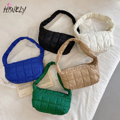 Winter Space Pad Cotton Women Shoulder Bag Soft Casual Female Shopper Bag