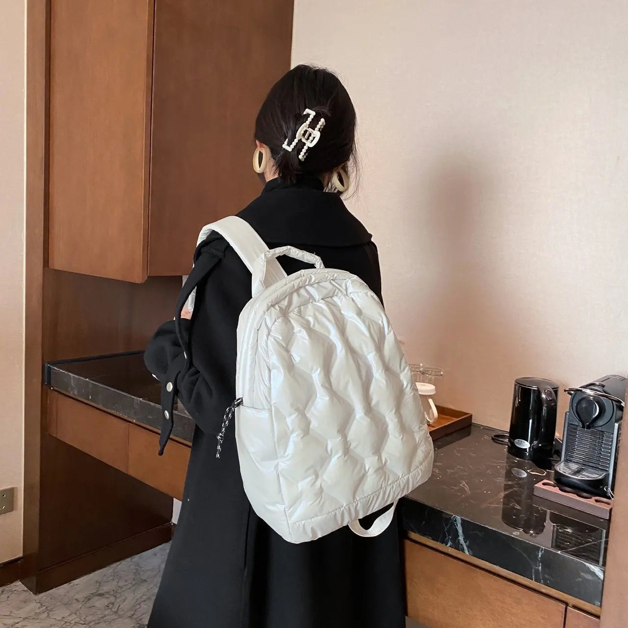 Ultralight Warm Space Down Backpack for Women