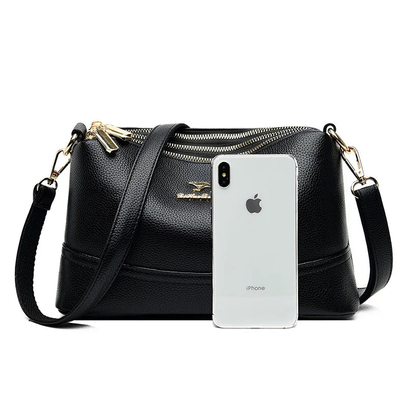High Leather Crossbody Bag Famous Shoulder Messenger Bag