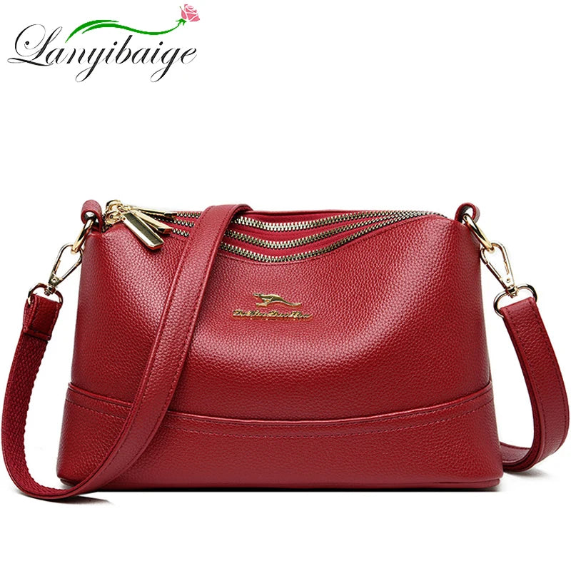 High Leather Crossbody Bag Famous Shoulder Messenger Bag
