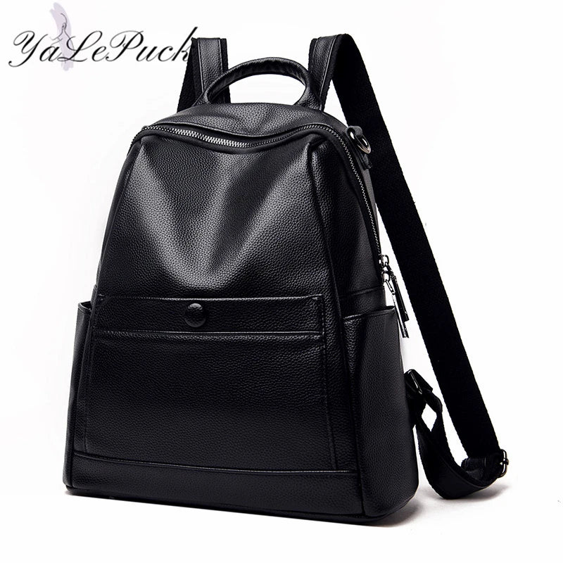 Fashionable Black Leather Crossbody Bag for Women