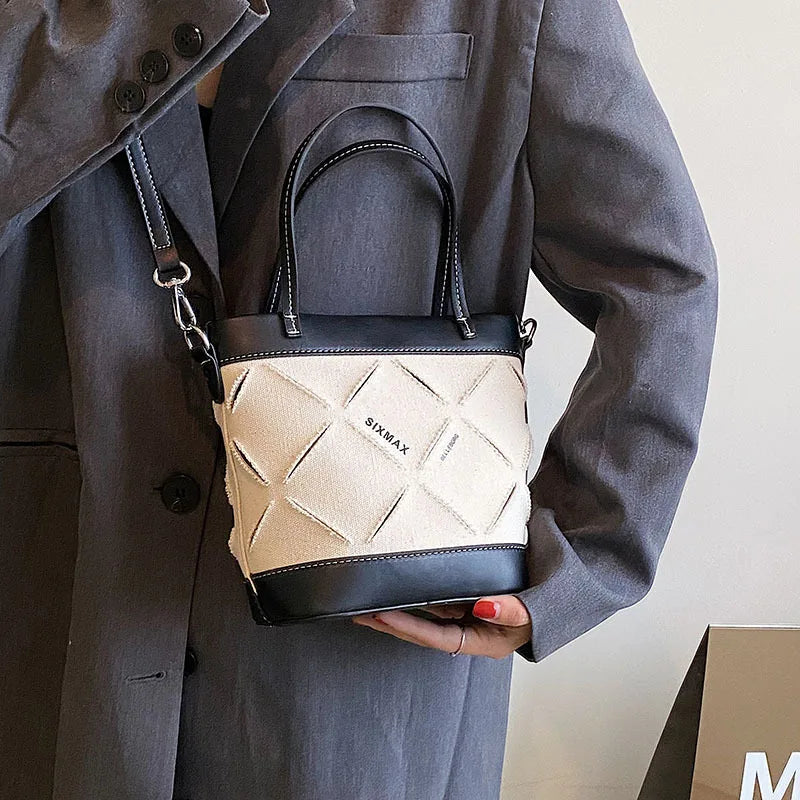 Letters Printed Crossbody Shoulder Bag for Women
