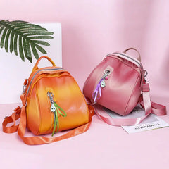 Lovely Princess Leather School Backpack