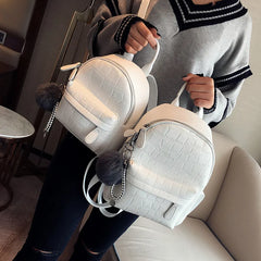 Women Soft Leather Backpack Travel Multi-Function Mini School