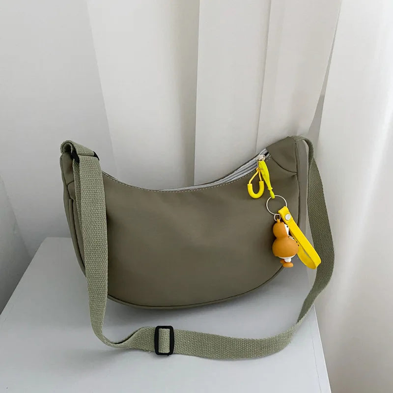Small Nylon Shoulder Purse Clutch Women Handbag