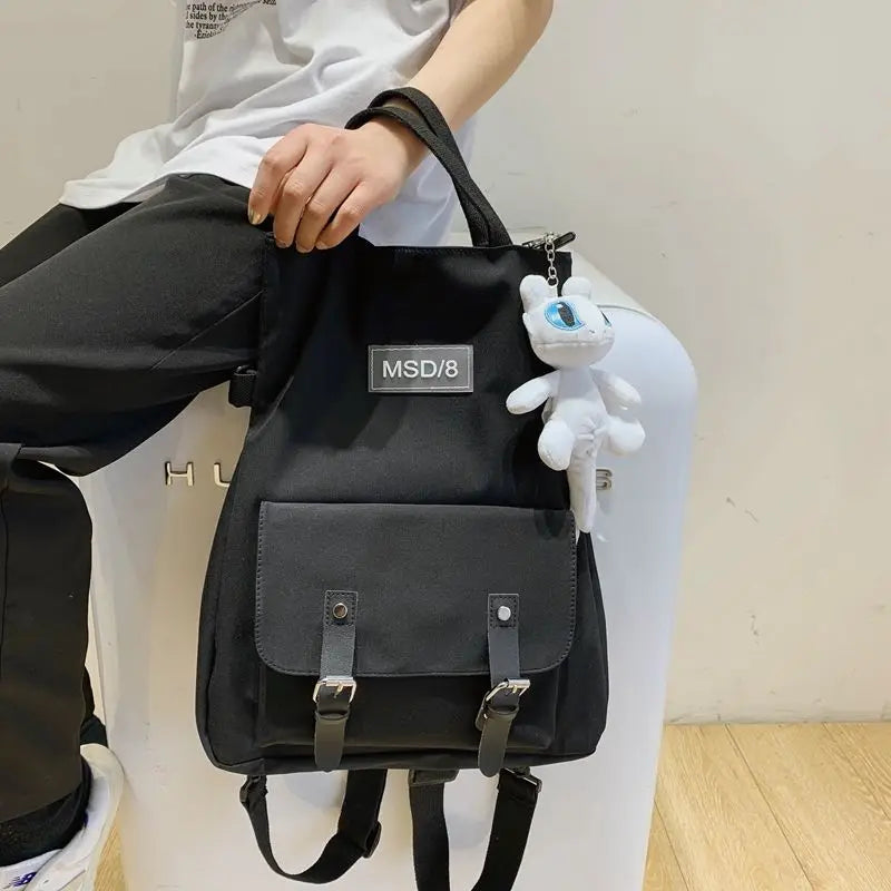 Nylon Crossbody Shoulder Bag Large Capacity Handbag Backpack for Women