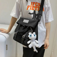Nylon Crossbody Shoulder Bag Large Capacity Handbag Backpack for Women