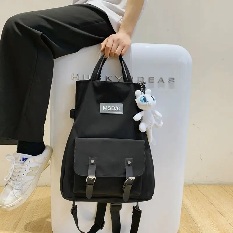 Nylon Crossbody Shoulder Bag Large Capacity Handbag Backpack for Women