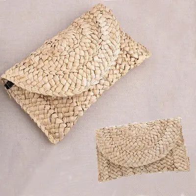 Straw Shoulder Tote Messenger Knit Satchel Beach Bag