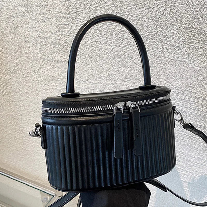 Green Bucket Bag PU Leather Crossbody Shoulder Evening Clutch