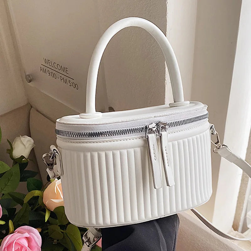 Green Bucket Bag PU Leather Crossbody Shoulder Evening Clutch