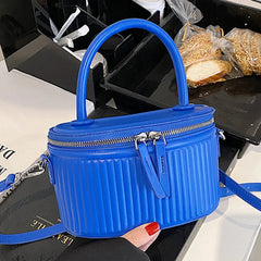 Green Bucket Bag PU Leather Crossbody Shoulder Evening Clutch